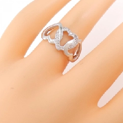 Nhẫn kim cương hình trái tim K18WG 0.15CT 671256