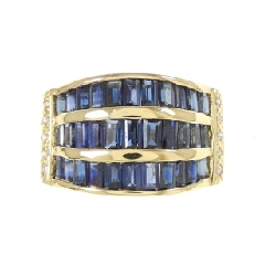 Nhẫn Sapphire K18YG 2.88CT - Hàng hiệu Chính hãng 850985