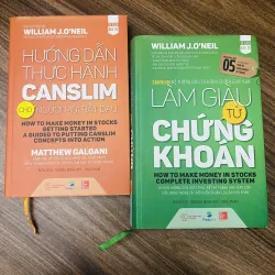 Combo 2 cuốn Làm Giàu Từ Chứng Khoán + Hướng Dẫn Thực Hành Canslim cho người mới bắt đầu