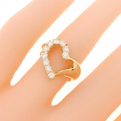 Nhẫn kim cương hình trái tim K18YG 0.53CT - Hàng hiệu Chính hãng 855839