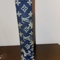 Túi cầm tay Louis Vuitton vải denim xanh dương 598841