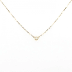 K18YG Solitaire Dây chuyền kim cương 0.03CT - Hàng hiệu Chính hãng