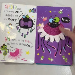 NGOẠI VĂN tiếng anh trẻ em : THE - NOT -so - SCARY HAIRY SPIDER - with touch and feel  1027845