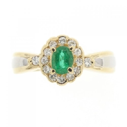Nhẫn Emerald K18YG/PT 0.19CT - Hàng hiệu Chính hãng 855237