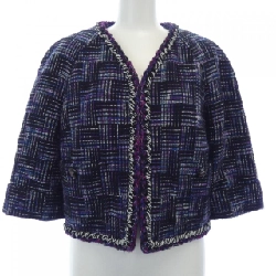 【Khuyến mãi】Áo khoác không cổ CHANEL