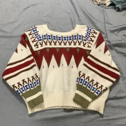 Áo len nữ họa tiết