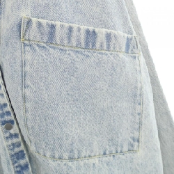 【Mã giảm giá】Áo khoác denim Christian Wijnants 640115