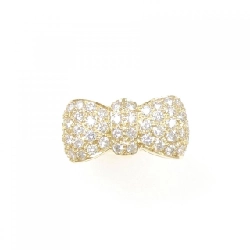 Nhẫn kim cương pavé hình ruy băng K18YG 1.055CT - Hàng hiệu Authentic 849151