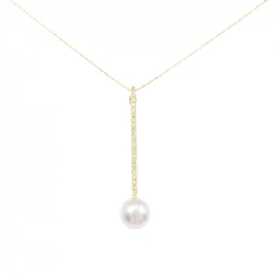 K18YG Ngọc trai Akoya Dây chuyền 9.2mm - Hàng hiệu Chính hãng