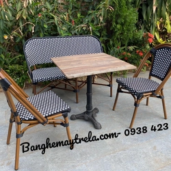 Ghế khung nhôm đan nhựa 444681