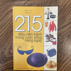 Sách kỹ năng sống 215 điều nên tránh trong cuộc sống hàng ngày 190121