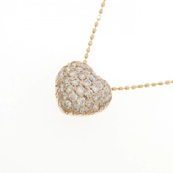 K18PG Dây chuyền kim cương hình trái tim 0.50CT - Hàng hiệu Chính hãng 857105