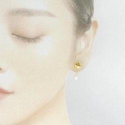 Bông tai Akoya ngọc trai 5.3mm K18YG - Hàng hiệu Chính hãng 878793