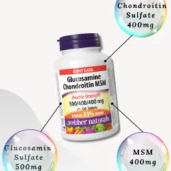 (Hàng CTY mới) Viên uống Glucosamine Webber Naturals nhập khẩu Canada - Hộp 120 viên 735862