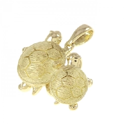 K18YG Mặt dây chuyền hình cổ - Hàng hiệu Chính hãng