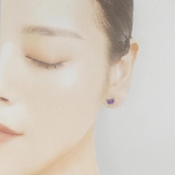 Ponte Vecchio Heart Amethyst Earrings 1.32CT - Hàng hiệu Authentic 847723