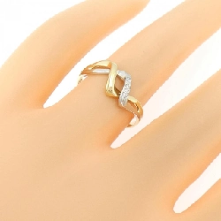 Nhẫn kim cương K18YG/PT900 0.03CT 667670