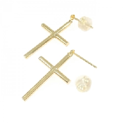 K18YG Khuyên tai hình chữ thập - Hàng hiệu Chính hãng 871412