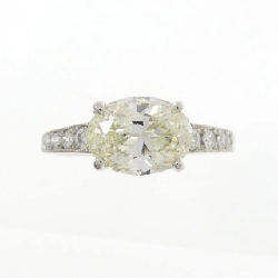 Nhẫn kim cương PT900 2.014CT M SI2 cắt oval - Hàng hiệu Authentic 874959