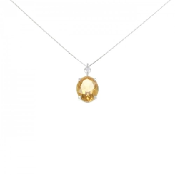 K18WG Mặt dây chuyền Citrine 4.26CT - Hàng hiệu Chính hãng