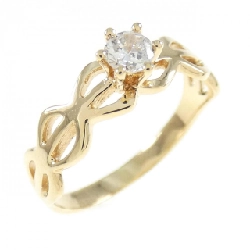 Nhẫn kim cương K18YG Solitaire