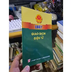 Luật giao dịch điện tử 2023 mới 90% GIÁO TRÌNH, CHUYÊN MÔN HCM1709 Blogmeo21025