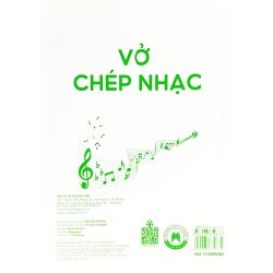 Vở Chép Nhạc - 36 Trang (Bìa Xanh Lá) - Minh Nhật 160568