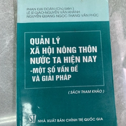 Quản lý xã hội nông thôn nước ta hiện nay - một số vấn đề và giải pháp 276392