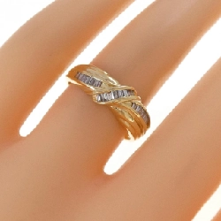 Nhẫn kim cương K18YG 0.22CT 666110