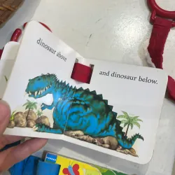 NGOẠI VĂN : sách trò chơi : usborne - baby’s very first buggy book Animals ; Dinosour  1027462