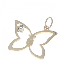 Mặt dây chuyền kim cương bướm 14KYG/14KWG - Hàng hiệu Authentic 865995