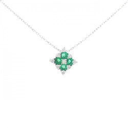 K18WG Emerald Necklace 0.25CT - Hàng hiệu Authentic