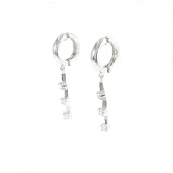 K18WG Bông tai kim cương 0.20CT - Hàng hiệu Chính hãng 872907