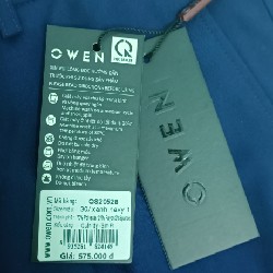 Quần âu nam Owen slimfit size 30 xanh navy 60196