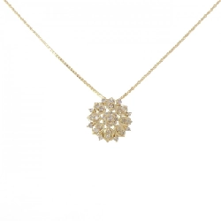 K18YG Hoa Kim Cương Dây Chuyền 0.20CT - Hàng hiệu Chính hãng