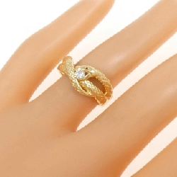 Nhẫn kim cương 0.10CT K18YG hình rắn 669660