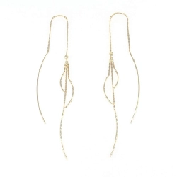 K18YG Bông tai - Hàng hiệu Chính hãng