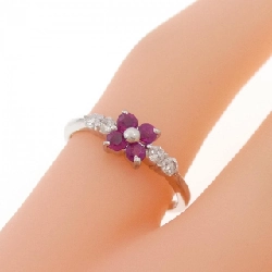 Nhẫn Ruby Hoa K14WG - Hàng hiệu Chính hãng 853308