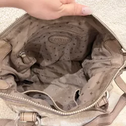 ✨ Fossil chuẩn Vintage – canvas phối da thật 971248