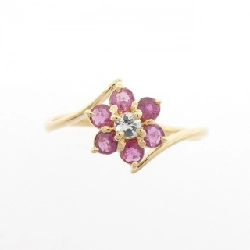 Nhẫn Ruby Hoa K18YG 0.50CT - Hàng hiệu Chính hãng 855281