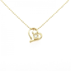 Dây chuyền kim cương hình trái tim K18YG 0.07CT - Hàng hiệu Chính hãng