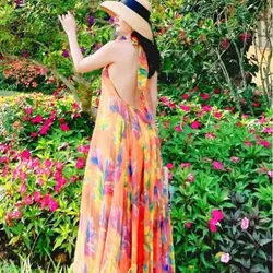 Đầm maxi hoạ tiết 719397