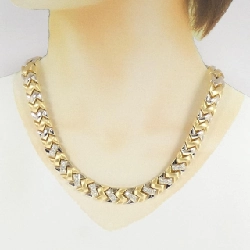 Dây chuyền kim cương 750YG/750WG 1.62CT - Hàng hiệu Authentic 858699