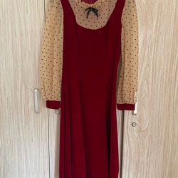 Váy nhung đỏ size S 