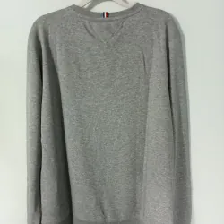 Áo sweater Tommy Hilfiger thêu chữ & logo màu xám 719765