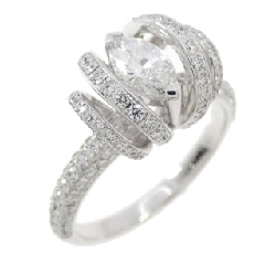 Nhẫn kim cương K18WG 0.37CT