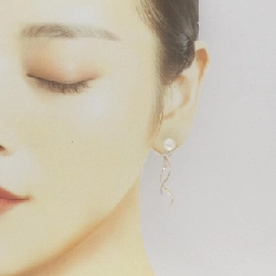 K10YG/K18YG Bông tai ngọc trai nước ngọt - Hàng hiệu Authentic 870089