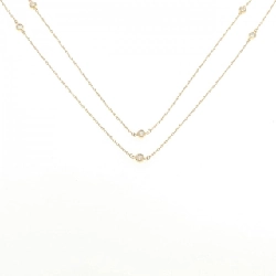 K18YG Dây chuyền kim cương 0.70CT - Hàng hiệu Authentic