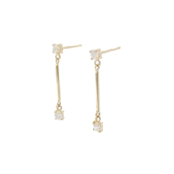 K18YG Bông tai kim cương 0.30CT - Hàng hiệu Chính hãng 864244