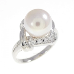 Nhẫn ngọc trai Akoya PT900 8.6mm - Hàng hiệu Authentic